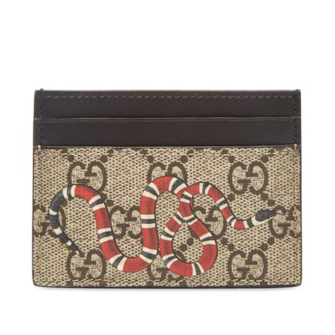 gucci orange card holder|gucci card holder with snake.